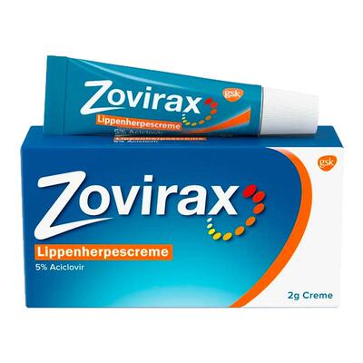 欧洲直邮德国药房Zovirax唇部疱疹膏2g阿昔洛韦抗疱疹病毒促愈合