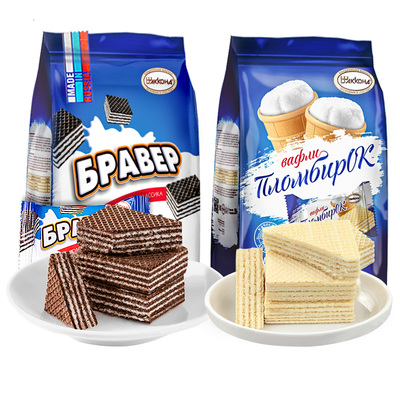 俄罗斯威化饼干原装进口阿孔特