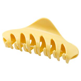 高级感黄色三角形抓夹女网红百搭大号发夹后脑勺盘发鲨鱼夹发卡子