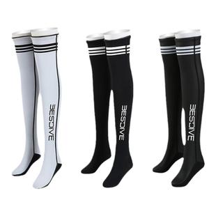 BESTDIVE 2mm超弹炫彩过膝长筒袜子女自由潜水耐磨防滑保暖防寒袜