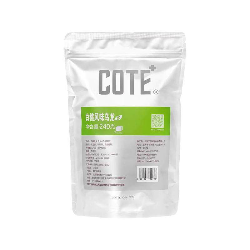 COTE又乐白桃乌龙蜜桃茶包40包
