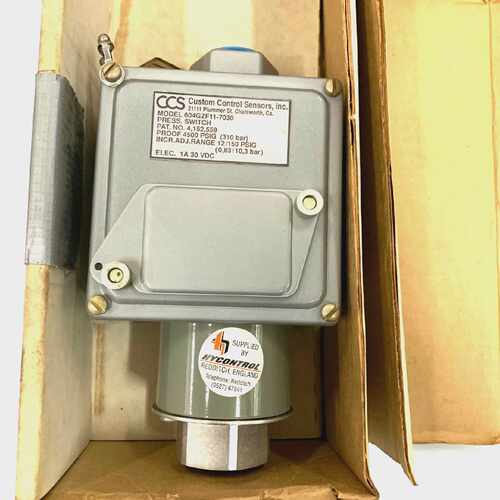 CCS 604G Series Dual-Snap Pressure Switch 604GZF11-7030 12/1