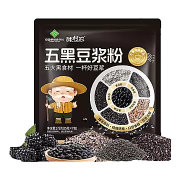 胖村农五黑豆浆粉营养早餐3袋共21包