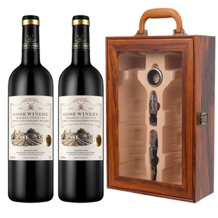 法国进口红酒礼盒装高档木盒干红葡萄酒整箱酒水批发过年节日送礼