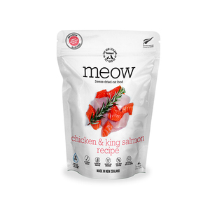 Meow冻干猫主食鹿肉鳕鱼全期新西兰主食冻干生骨肉无谷高蛋白猫粮