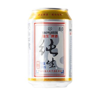 益生纯生态啤酒330ml*6罐清爽型国产整箱罐装12听24听