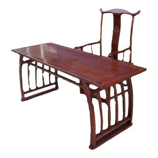 实木国学桌中式仿古培训班学生书法临摹桌象棋教学茶艺桌马鞍桌凳