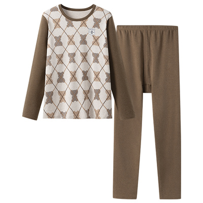 【商场同款】青少年内衣套装男睡衣冬季纯棉加厚保暖大童秋衣秋裤