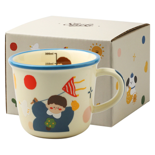 舍里可爱陶瓷马克杯一家三口四口家用喝水杯早餐杯牛奶杯情侣对杯