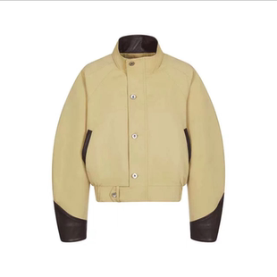 正品授权FAEfreeandeasy设计师品牌超速预警美式立领短夹克外套女