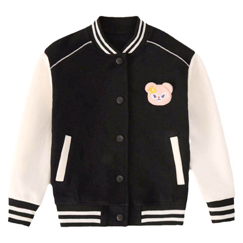 binpaw2023新款洋气拼接棒球服