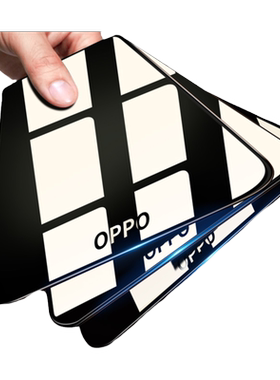 适用opporeno7钢化膜全屏