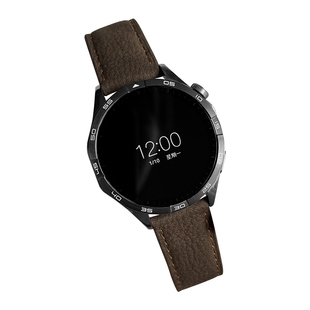 CLOUDHIS适用华为手表GT5表带gt3全皮荔枝纹gt6腕带gt2男款gt4智能Watch4pro折叠Watch3荣耀Magic运动磁吸扣