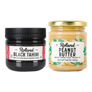进口罗朗德芝麻酱花生酱拌饭料核桃泥调味酱可搭配婴幼儿宝宝辅食