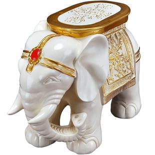 招财大象换鞋凳创意穿鞋凳摆件方凳沙发凳家居板凳家用矮凳装饰品