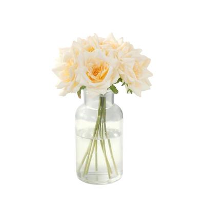 新品上市仿真花高仿假花高端花束客厅装饰花艺餐桌摆件角玫手捧