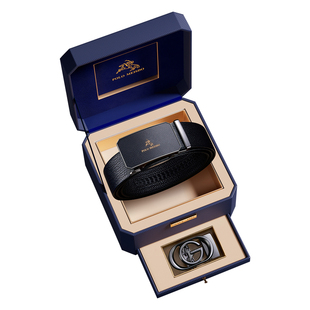 保罗皮带男士真皮男款腰带2025新款高档纯牛皮裤带生日礼物送男友