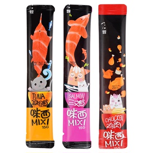 咪西猫条15g*100支宠物零食猫咪猫零食流质猫湿粮补钙增肥发腮