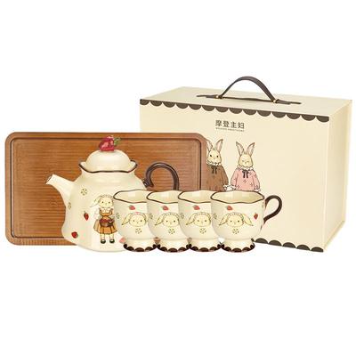 摩登主妇赫拉兔泡茶壶茶杯具套装