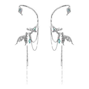 APART OF ME鱼尾耳挂流苏耳骨夹女原创小众设计感高级个性耳饰