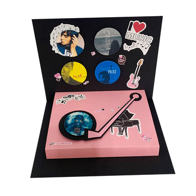 自制diy子优手工会唱歌的唱片机