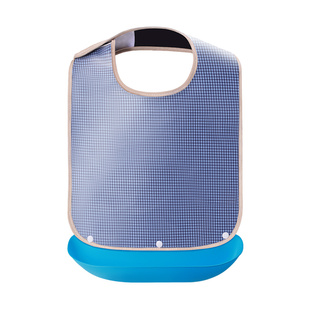 老人吃饭用的围兜成人口水巾防水围嘴大人饭兜老年人专用围裙大号