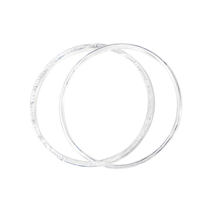 楚噢CHUO足银9999四叶草双环手镯轻奢小众气质纯银甜美送女生礼物