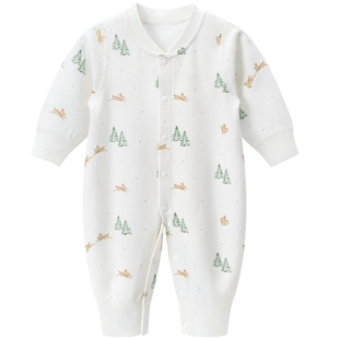 乖奇熊婴儿衣服纯棉连体衣早秋装超萌睡衣宝宝外出哈衣爬服春秋季