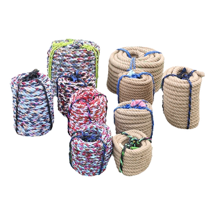 拔河比赛专用绳粗麻绳趣味拔河绳成人儿童拔河绳子幼儿园亲子活动