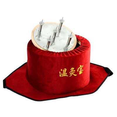 温灸宝木制无烟艾灸盒随身灸家用八髎腰腹背部足三里隔姜艾灸器具