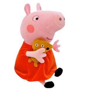 正版小猪佩奇公仔毛绒玩具抱枕布娃娃乔治猪猪玩偶送儿童生日礼物