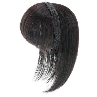 发箍假发一体真发女头顶遮白发大发量加厚真人发丝增发补发假发片