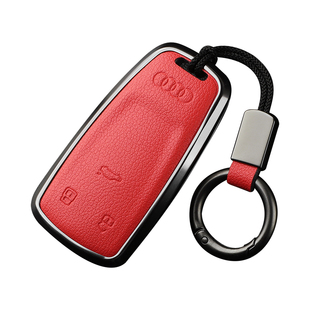 适用奥迪Q5L/A4L钥匙套新款RS5/RS4高档汽车钥匙保护包壳扣男女