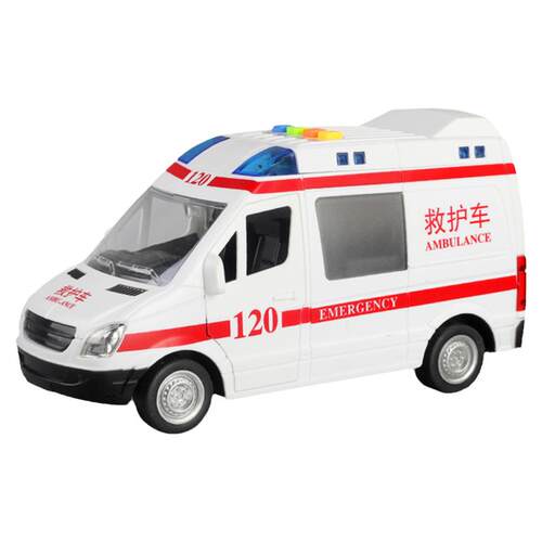 可开门120救护车玩具大号惯性男女孩汽车模型儿童急救车仿真模型