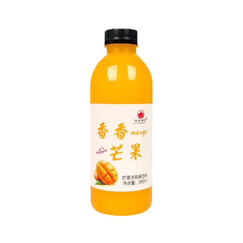 新品跑量芒果汁饮料0脂肪低糖野生芒果汁整箱特卖360ml*24/6瓶