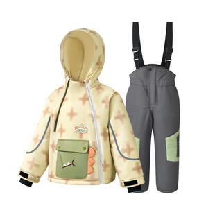 KK树儿童滑雪服保暖男女童分体滑雪套装三防初学者防摔25新款冬季