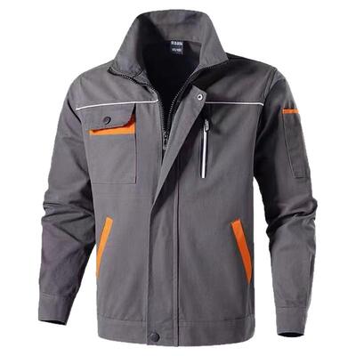 加厚阻燃套装纯棉工作裤春秋上衣