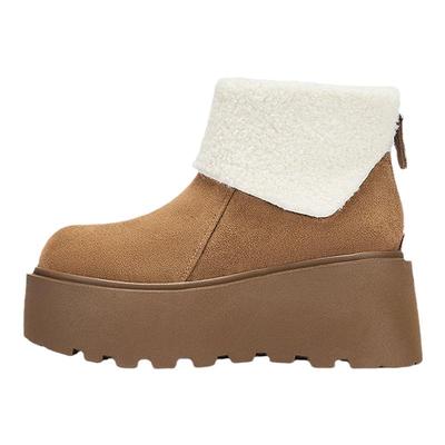 达芙妮厚底雪地靴冬季雪地靴