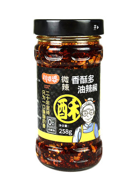川婆婆香酥多酥椒酱山东特产油辣子拌饭下饭菜零食辣椒酱下饭神器