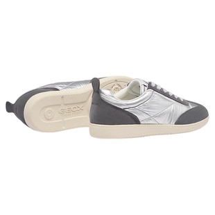 GEOX杰欧适秋冬白色拼色皮质防水耐磨运动低帮休闲男鞋