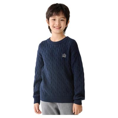 巴拉巴拉男童毛衣大童纯棉针织衫儿童保暖套头毛衫冬装新款童装潮