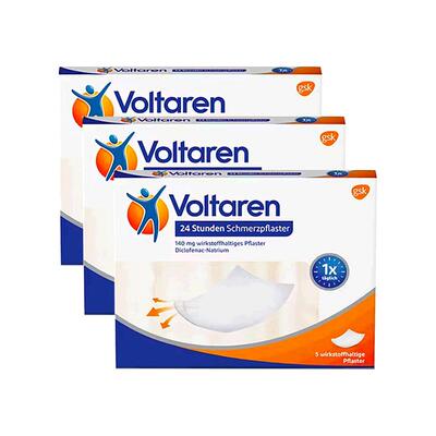 欧洲直邮德国药房Voltaren扶他林消炎止痛膏药贴15片舒缓肌肉关节
