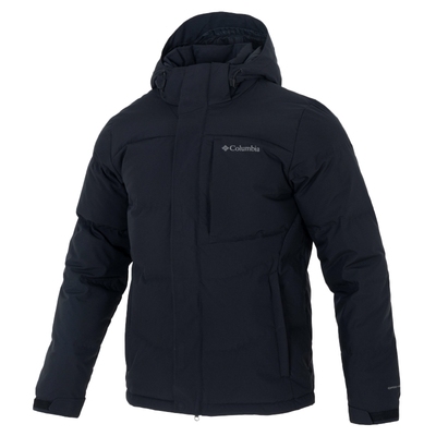 哥伦比亚黑色羽绒服男装25冬季