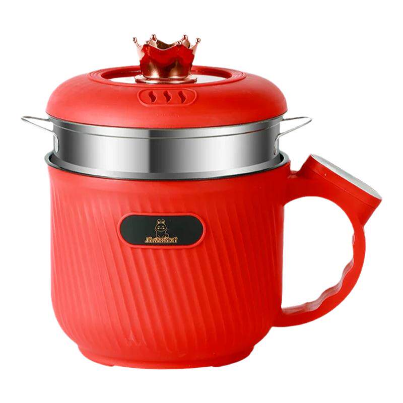 迷你电煮锅蒸煮一体锅多功能泡面锅宿舍小电锅火锅小型办公室辅食