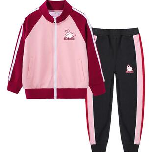 女童装套装洋气春装时髦2026新款春秋儿童运动服春款大童春季外套