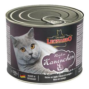 小李子猫罐头主食罐德国leonardo成幼猫禽兔肉猫粮湿粮零食200g