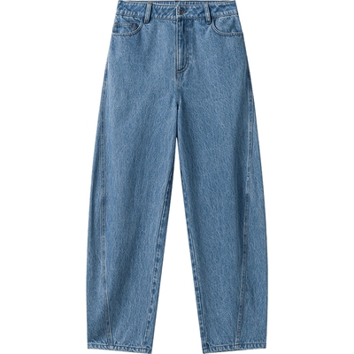 播 bo 商场同款牛仔裤春秋新品梨形显瘦蓝色长裤BDS1KD1208