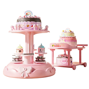 儿童玩具女孩子diy彩泥冰淇淋机无毒超轻粘土橡皮泥模具6生日礼物