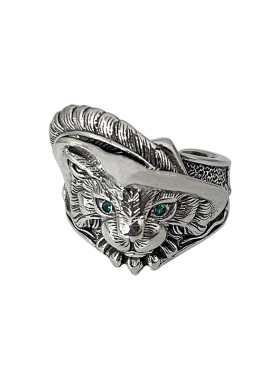 流行复古开口戒指男女泰银