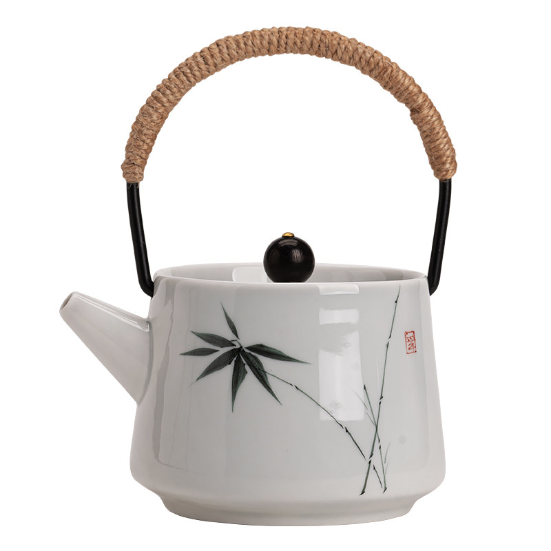 家用提梁壶花草壶酒店专用泡茶壶